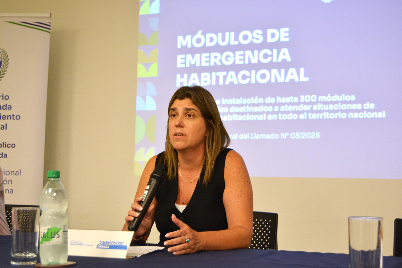 MVOT presentó llamado para el suministro de módulos de emergencia habitacional